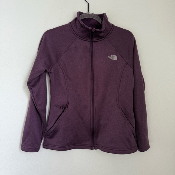 The North Face Women's Chest Logo Purple Zip Up Jacket Size M - Picture 2 of 11